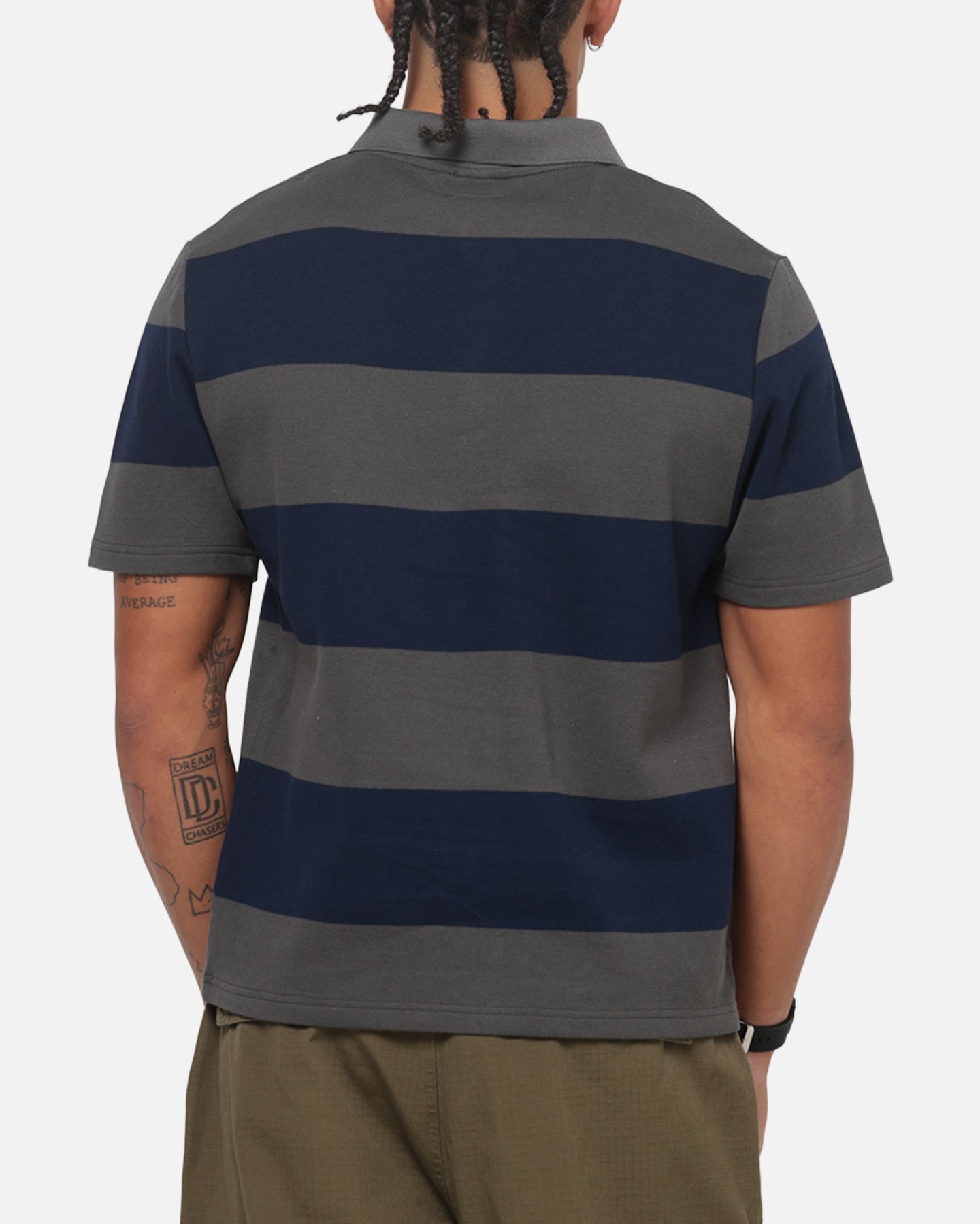 Carre Common Striped Polo Forest/Navy