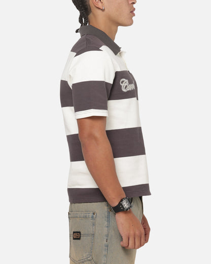 Carre Common Striped Polo Washed Black/Off White