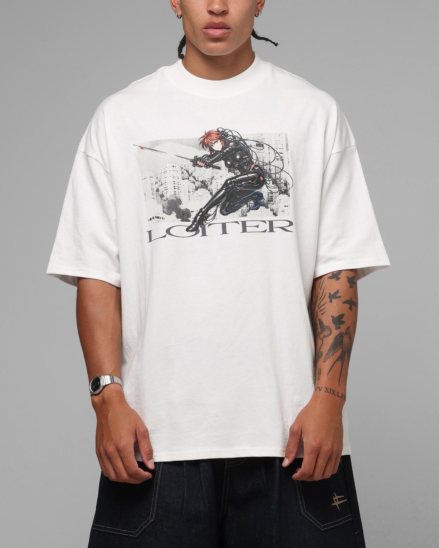 Loiter Ultimate Spectre Vintage T-Shirt Off White