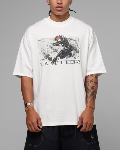 Loiter Ultimate Spectre Vintage T-Shirt Off White