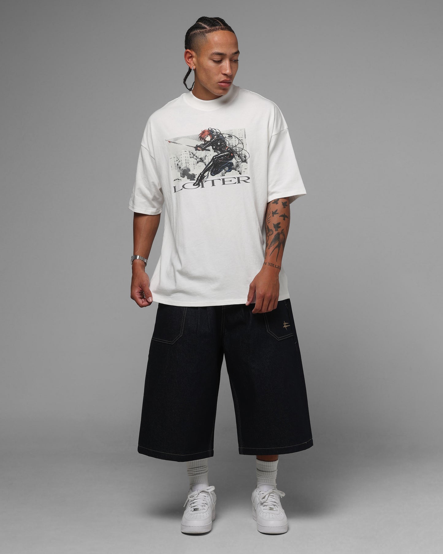 Loiter Ultimate Spectre Vintage T-Shirt Off White