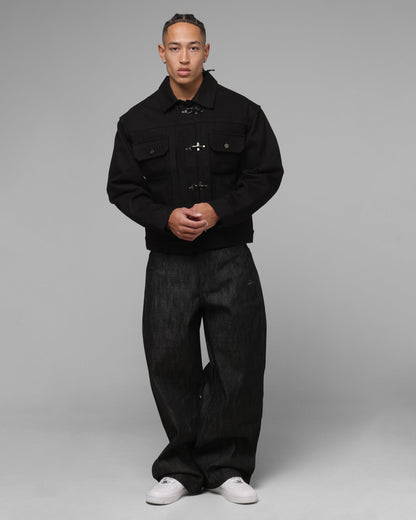 Loiter Hybrid Denim Jacket Black