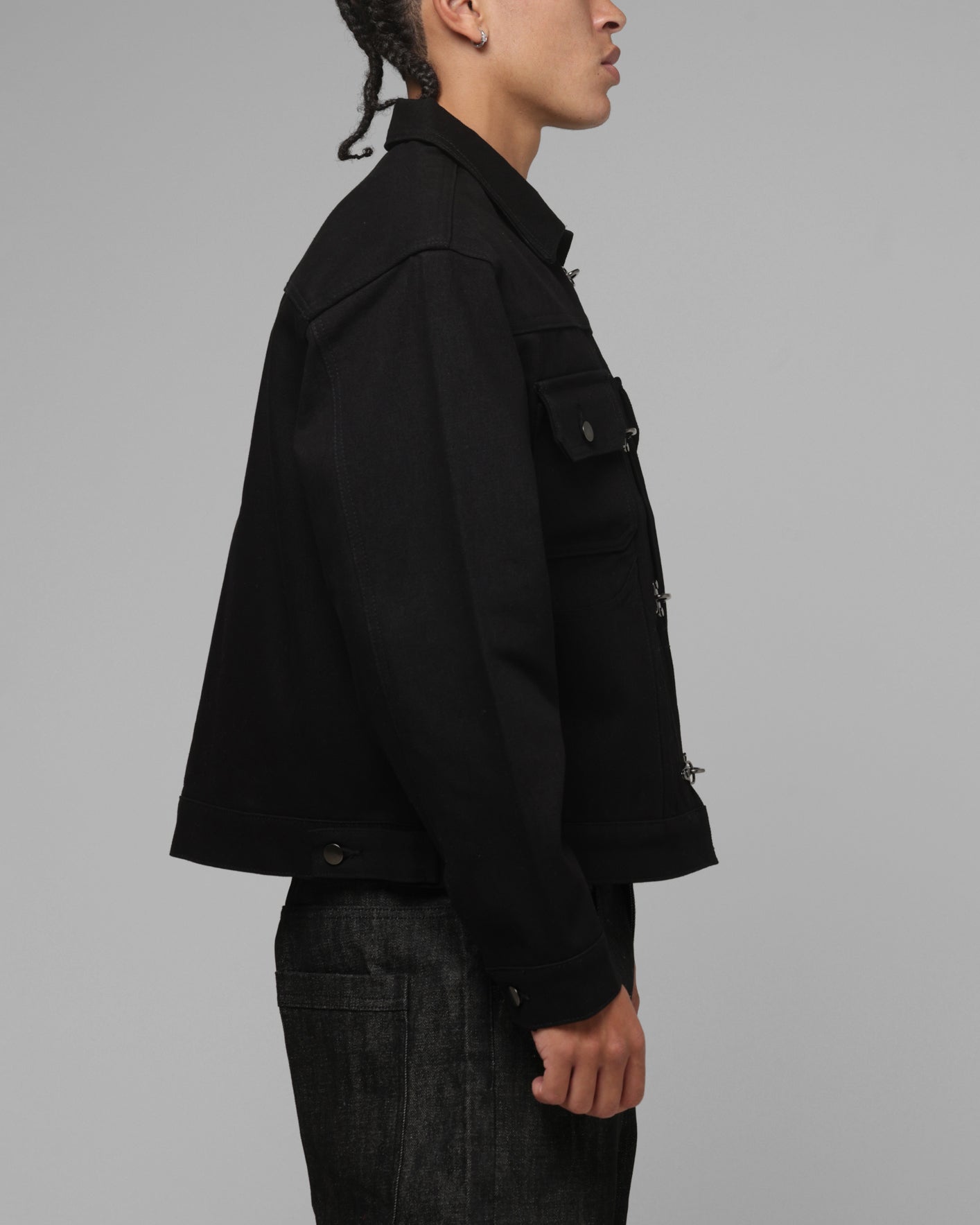 Loiter Hybrid Denim Jacket Black