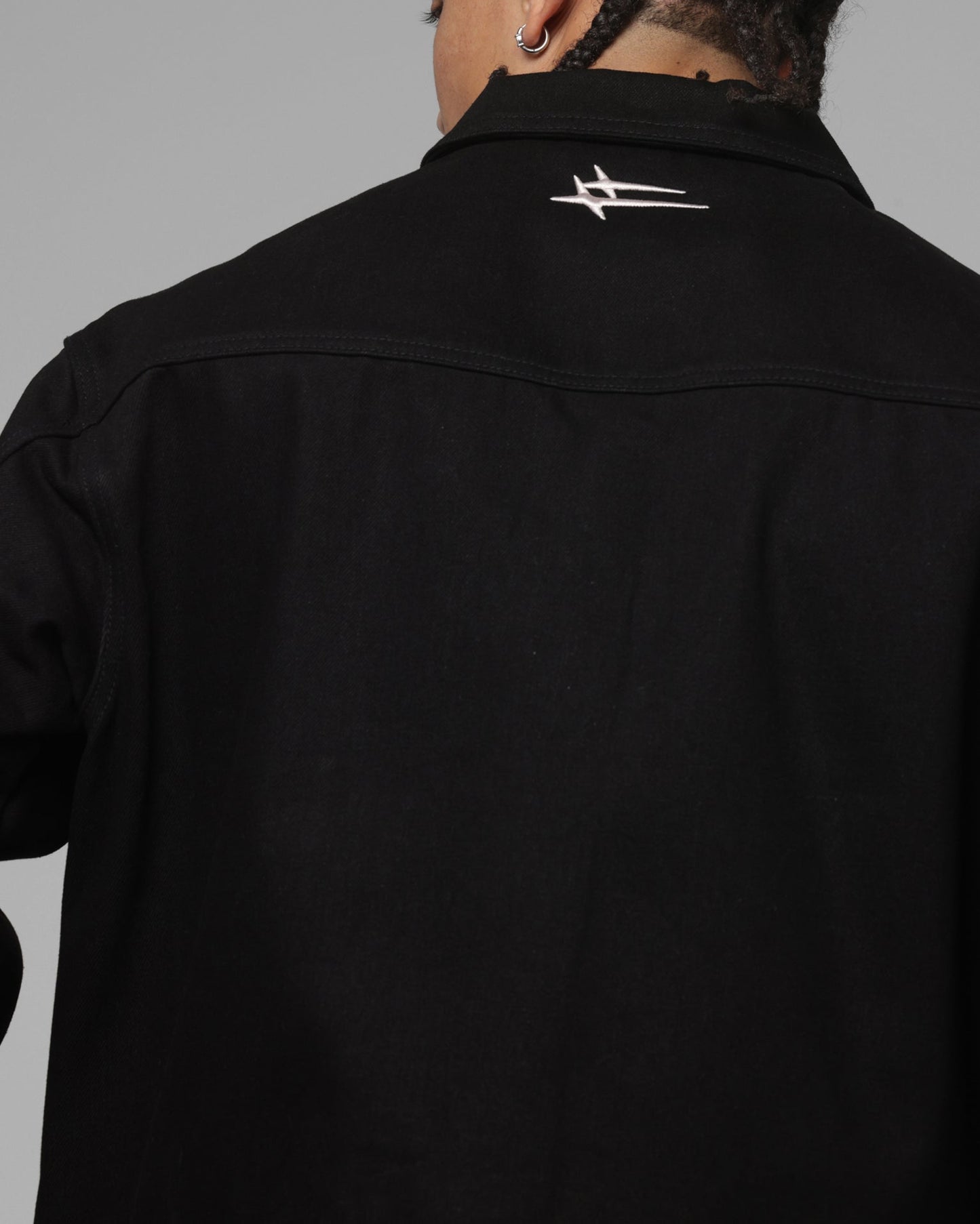 Loiter Hybrid Denim Jacket Black
