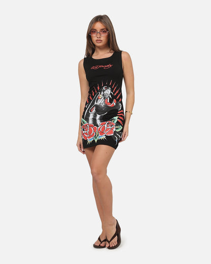Ed Hardy Women's Panther Mini Dress Black