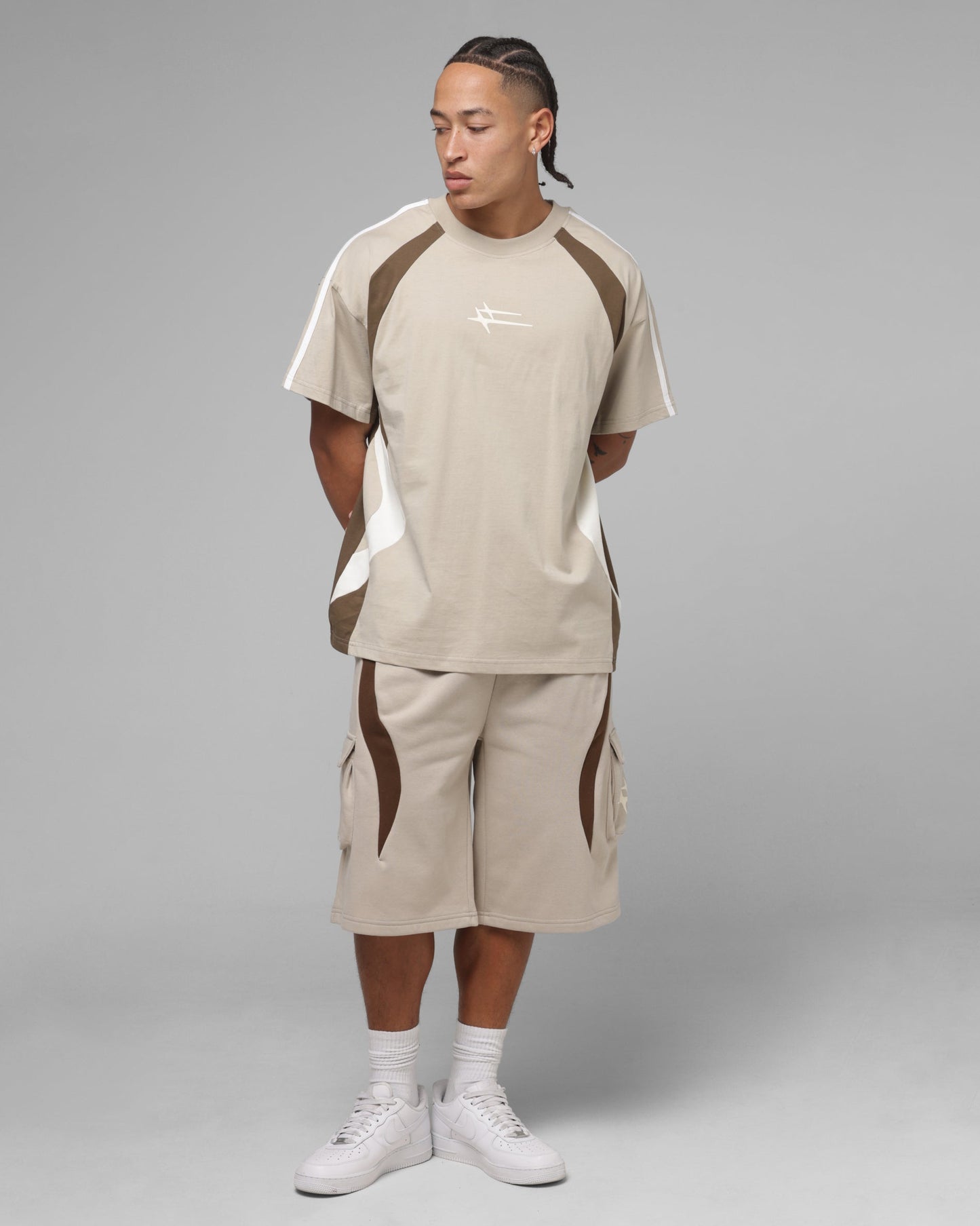 AVILA Loiter Hybrid Tek T-Shirt Stone