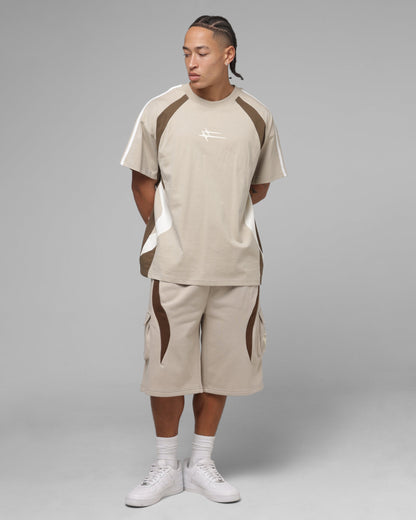 AVILA Loiter Hybrid Tek T-Shirt Stone