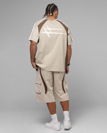 AVILA Loiter Hybrid Tek T-Shirt Stone