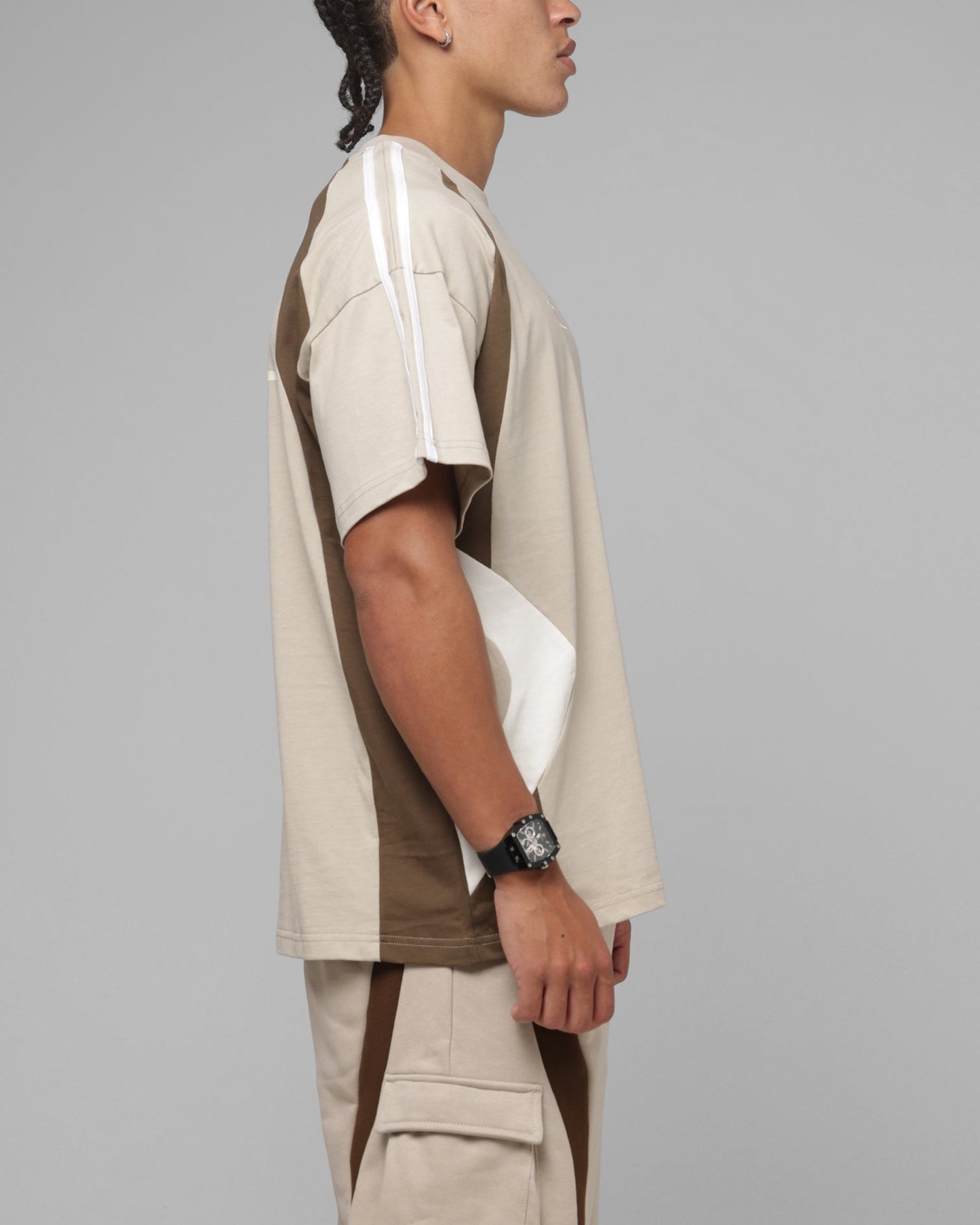 AVILA Loiter Hybrid Tek T-Shirt Stone