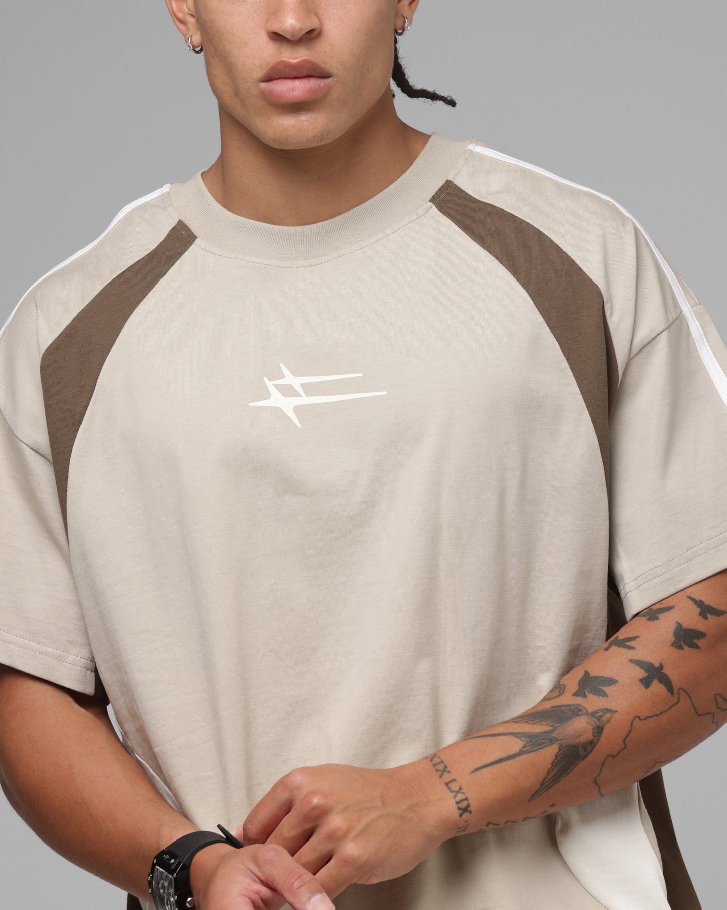 AVILA Loiter Hybrid Tek T-Shirt Stone