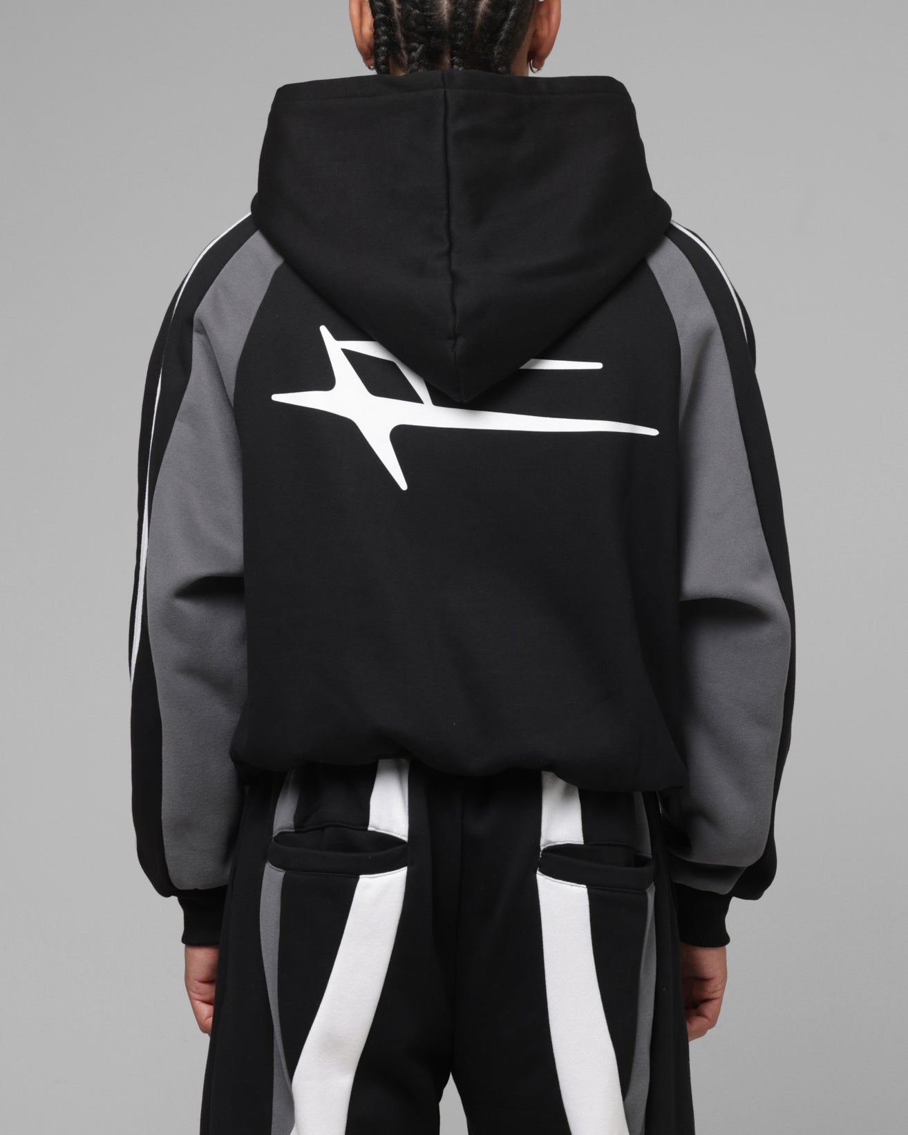Loiter Hybrid Tek Zip Hoodie Black