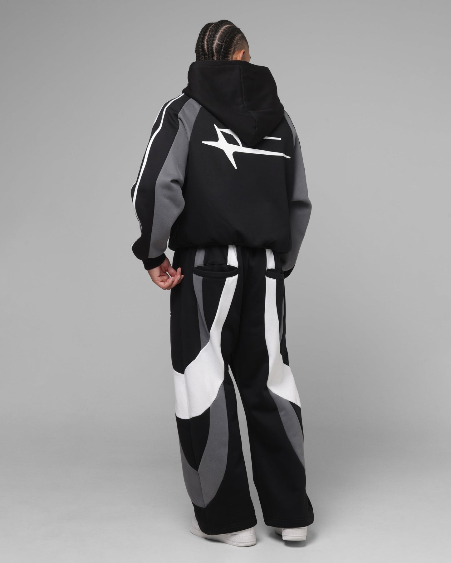 Loiter Hybrid Tek Zip Hoodie Black