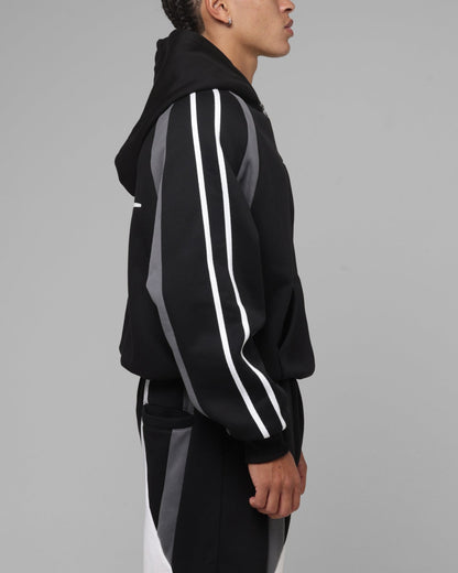 Loiter Hybrid Tek Zip Hoodie Black