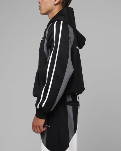 Loiter Hybrid Tek Zip Hoodie Black