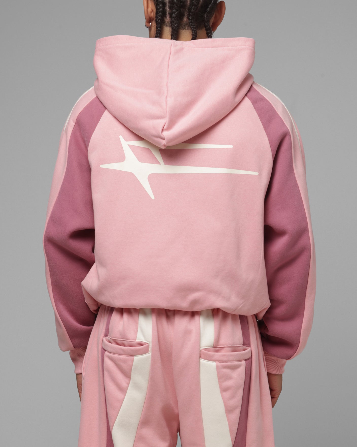Loiter Hybrid Tek Zip Hoodie Pink