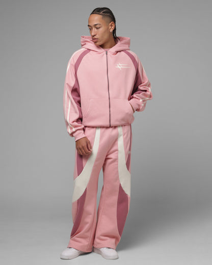 Loiter Hybrid Tek Zip Hoodie Pink
