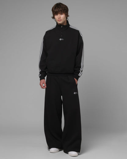 AVILA Loiter Hybrid Track Quarter Zip Black