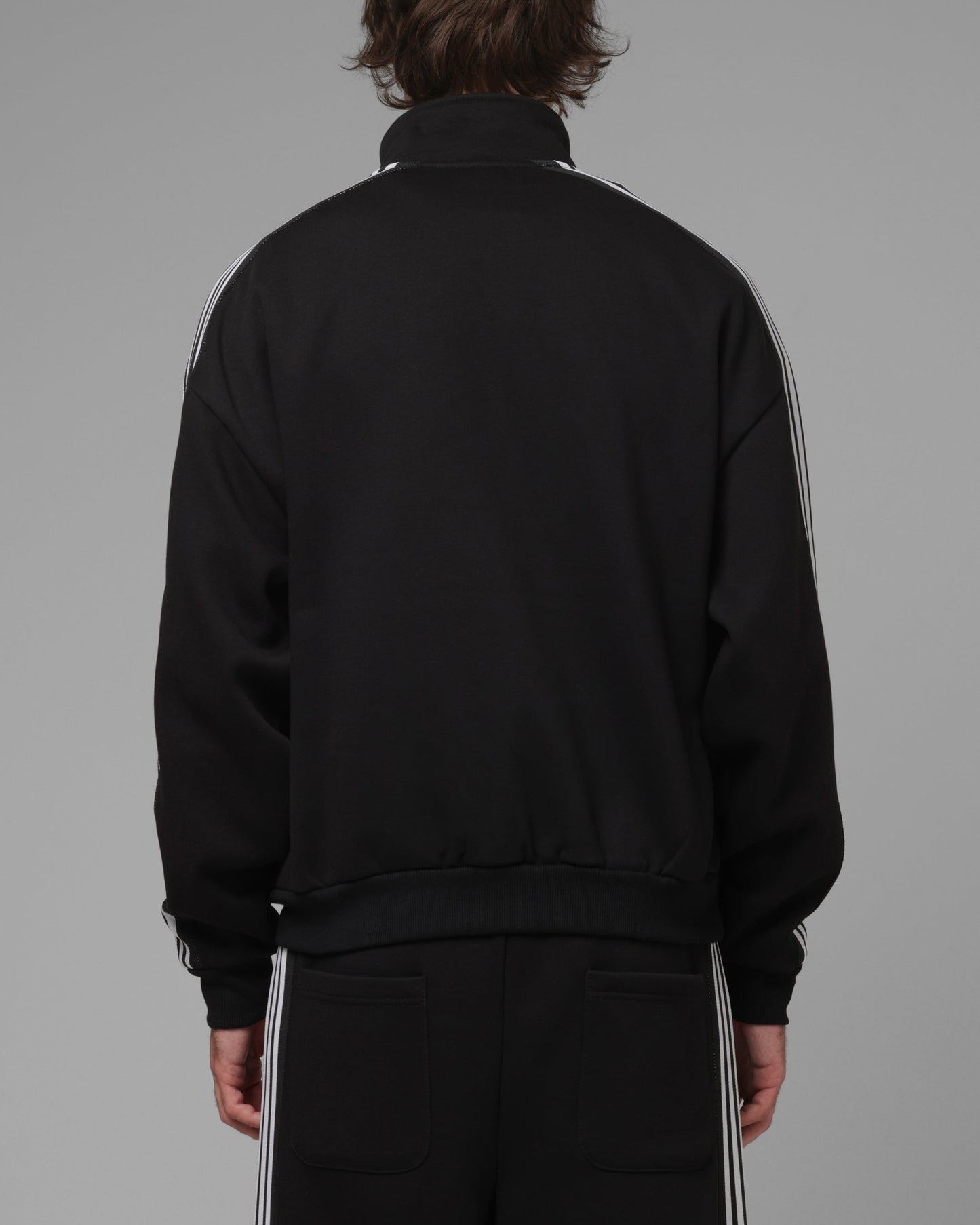 AVILA Loiter Hybrid Track Quarter Zip Black