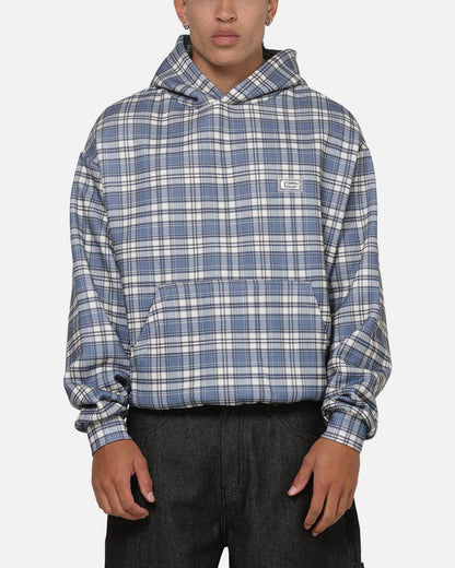 Carre Gridline Hoodie Blue-plaid