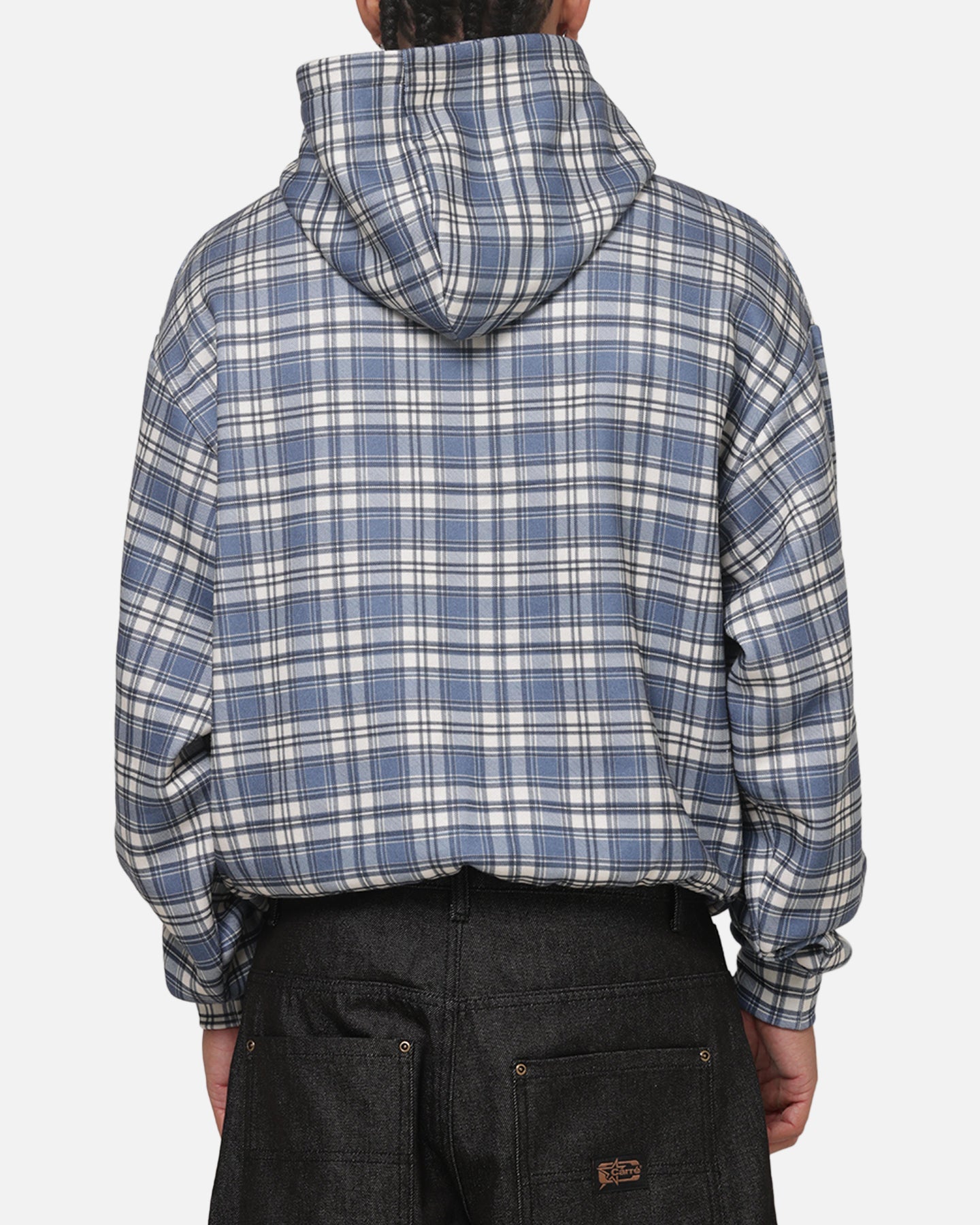 Carre Gridline Hoodie Blue-plaid