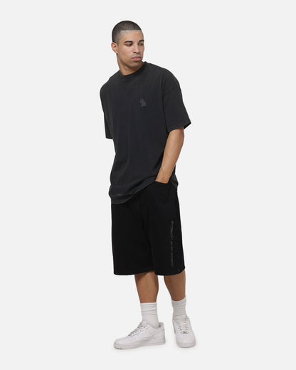 Saint Morta Bastile Boxy T-Shirt Washed Black