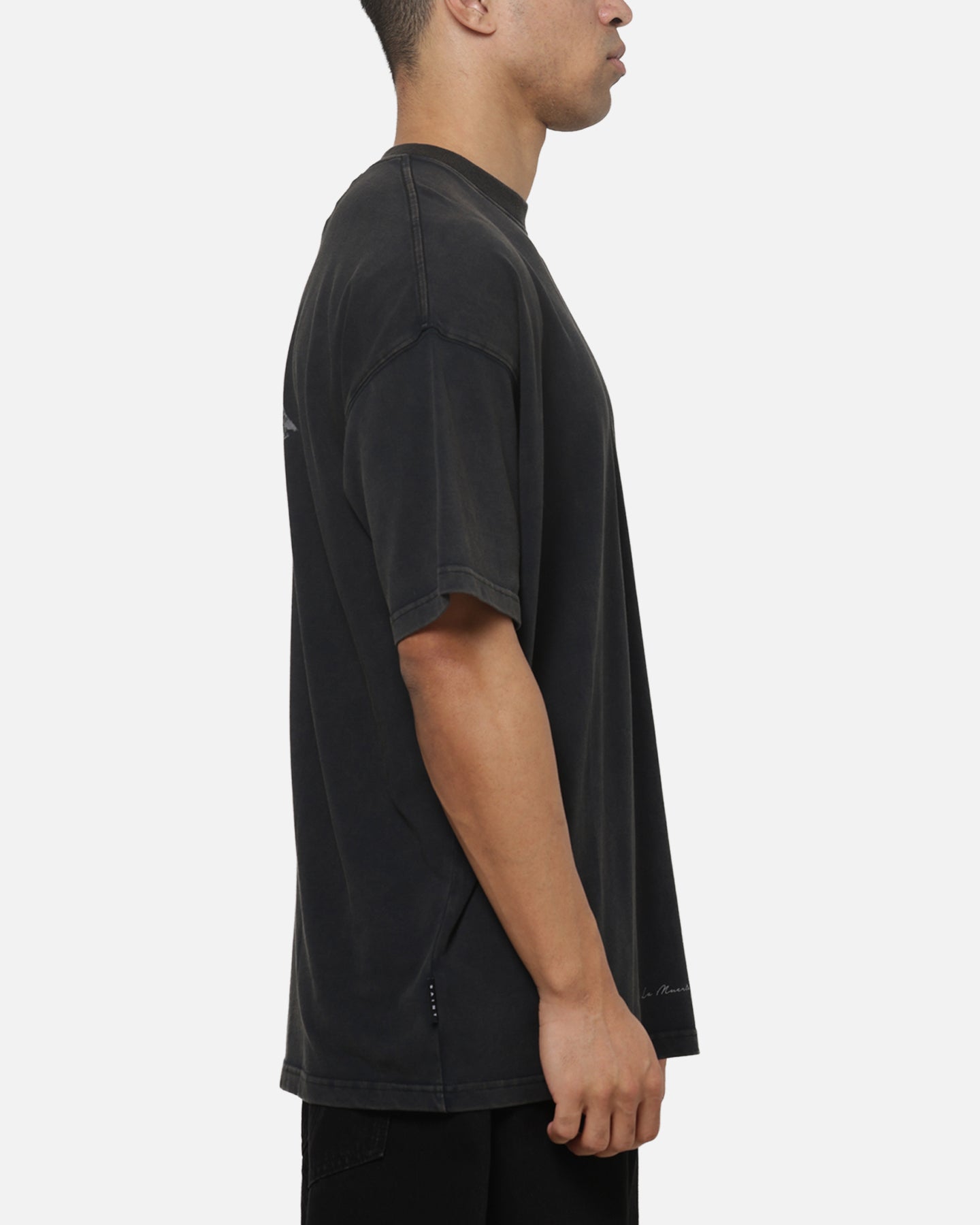 Saint Morta Bastile Boxy T-Shirt Washed Black
