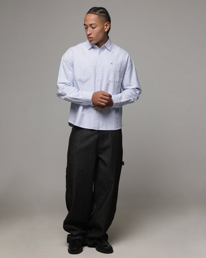American Thrift Oxford Long Sleeve Shirt Blue Stripe