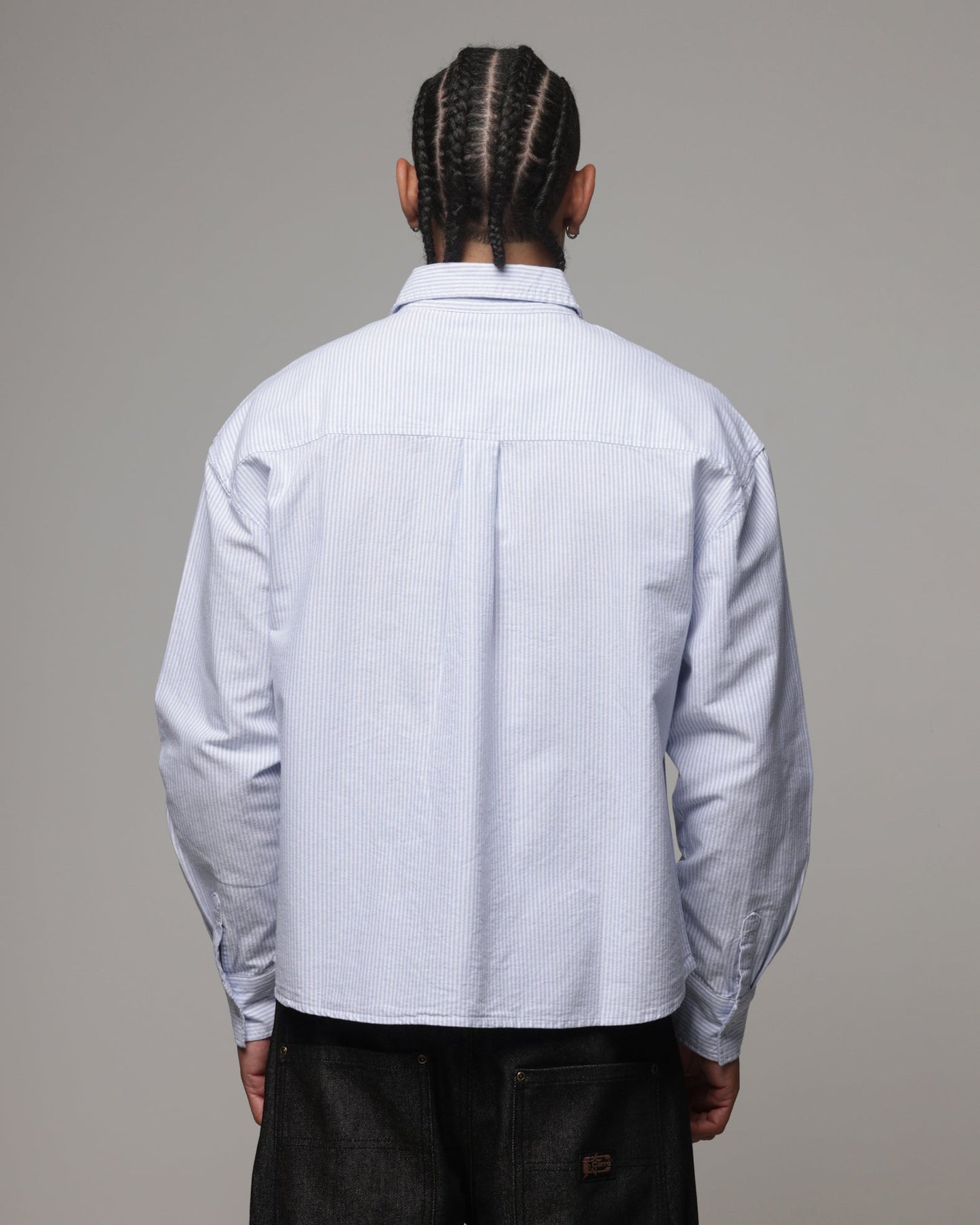 American Thrift Oxford Long Sleeve Shirt Blue Stripe