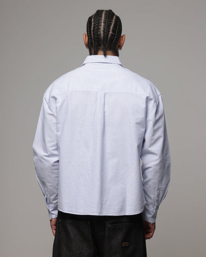 American Thrift Oxford Long Sleeve Shirt Blue Stripe