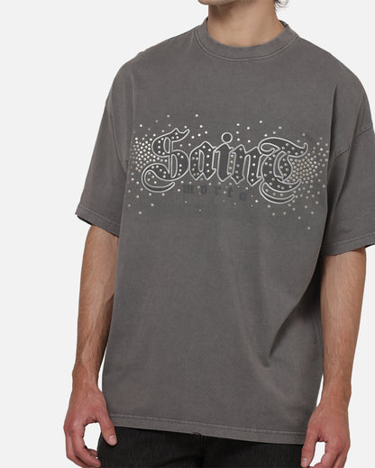 AVILA Saint Morta Medievil Boxy T-Shirt Washed Charcoal