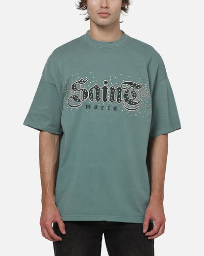 AVILA Saint Morta Medievil Boxy T-Shirt Washed Green