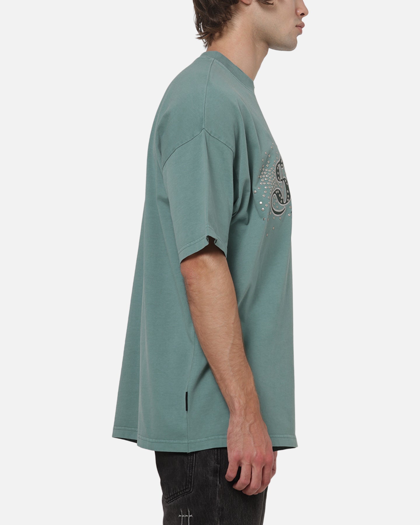 AVILA Saint Morta Medievil Boxy T-Shirt Washed Green