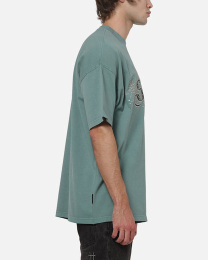 AVILA Saint Morta Medievil Boxy T-Shirt Washed Green