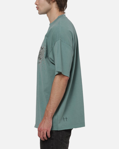 AVILA Saint Morta Medievil Boxy T-Shirt Washed Green
