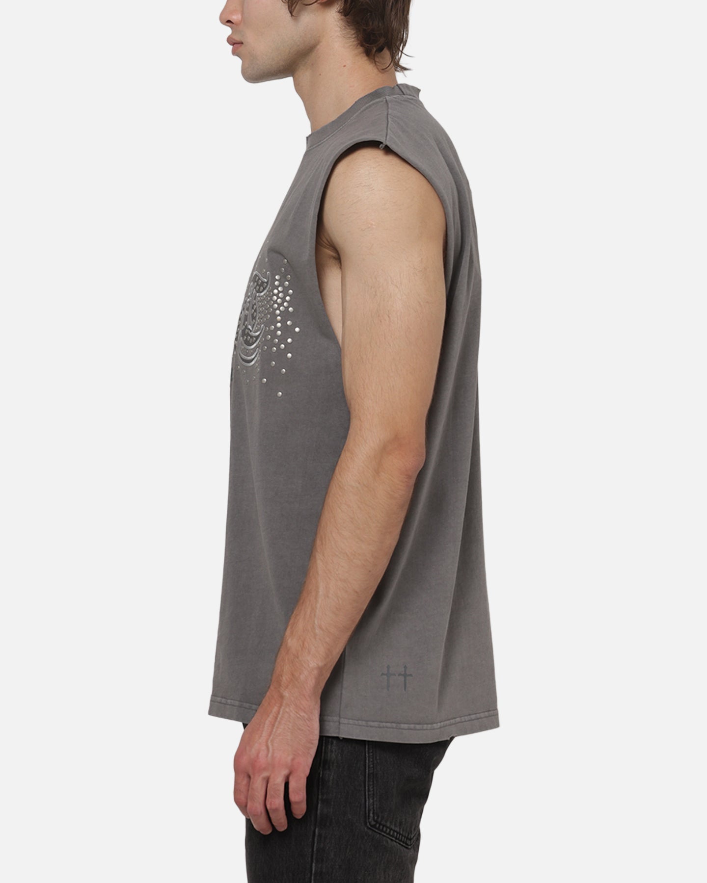 AVILA Saint Morta Medievil Oversized Muscle T-Shirt Washed