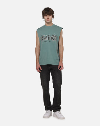 AVILA Saint Morta Medievil Oversized Muscle T-Shirt Washed