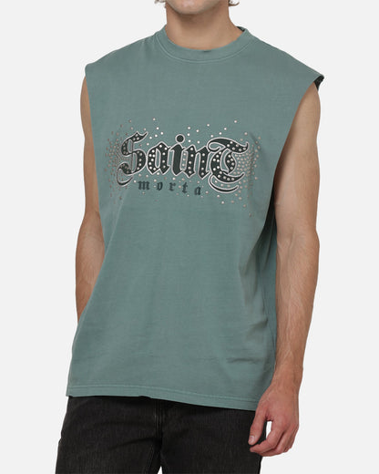 AVILA Saint Morta Medievil Oversized Muscle T-Shirt Washed