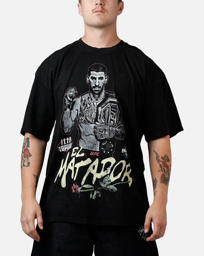 UFC By Culture Kings UFC 250 Ilia Topuria T-Shirt Black Acidwash