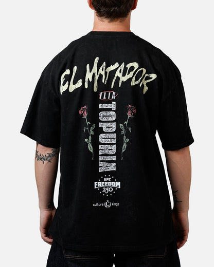 UFC By Culture Kings UFC 250 Ilia Topuria T-Shirt Black Acidwash