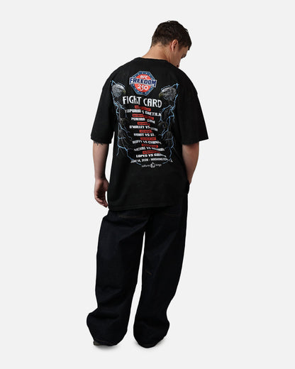 UFC By Culture Kings UFC 250 Freedom T-Shirt Black Acidwash