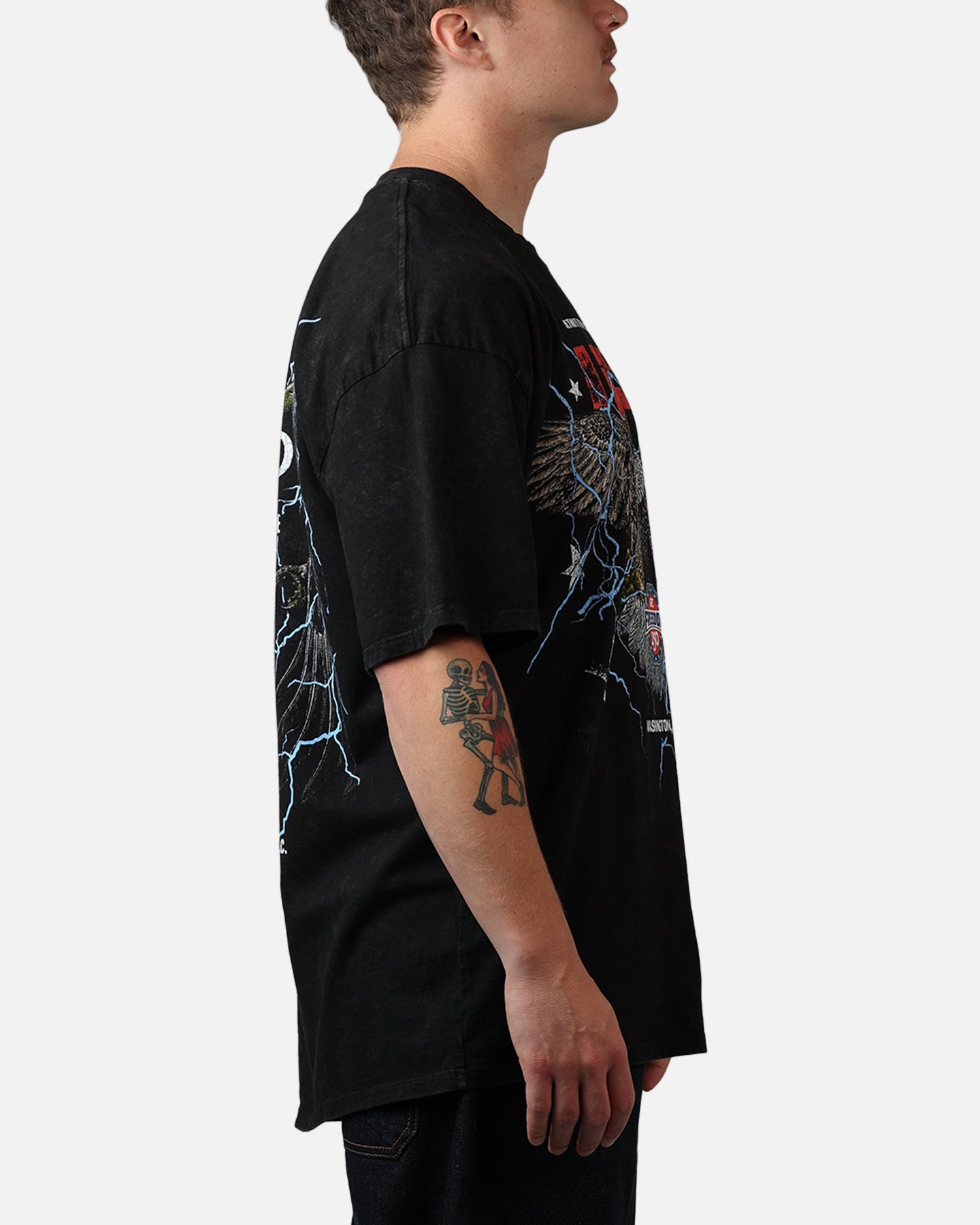 UFC By Culture Kings UFC 250 Freedom T-Shirt Black Acidwash