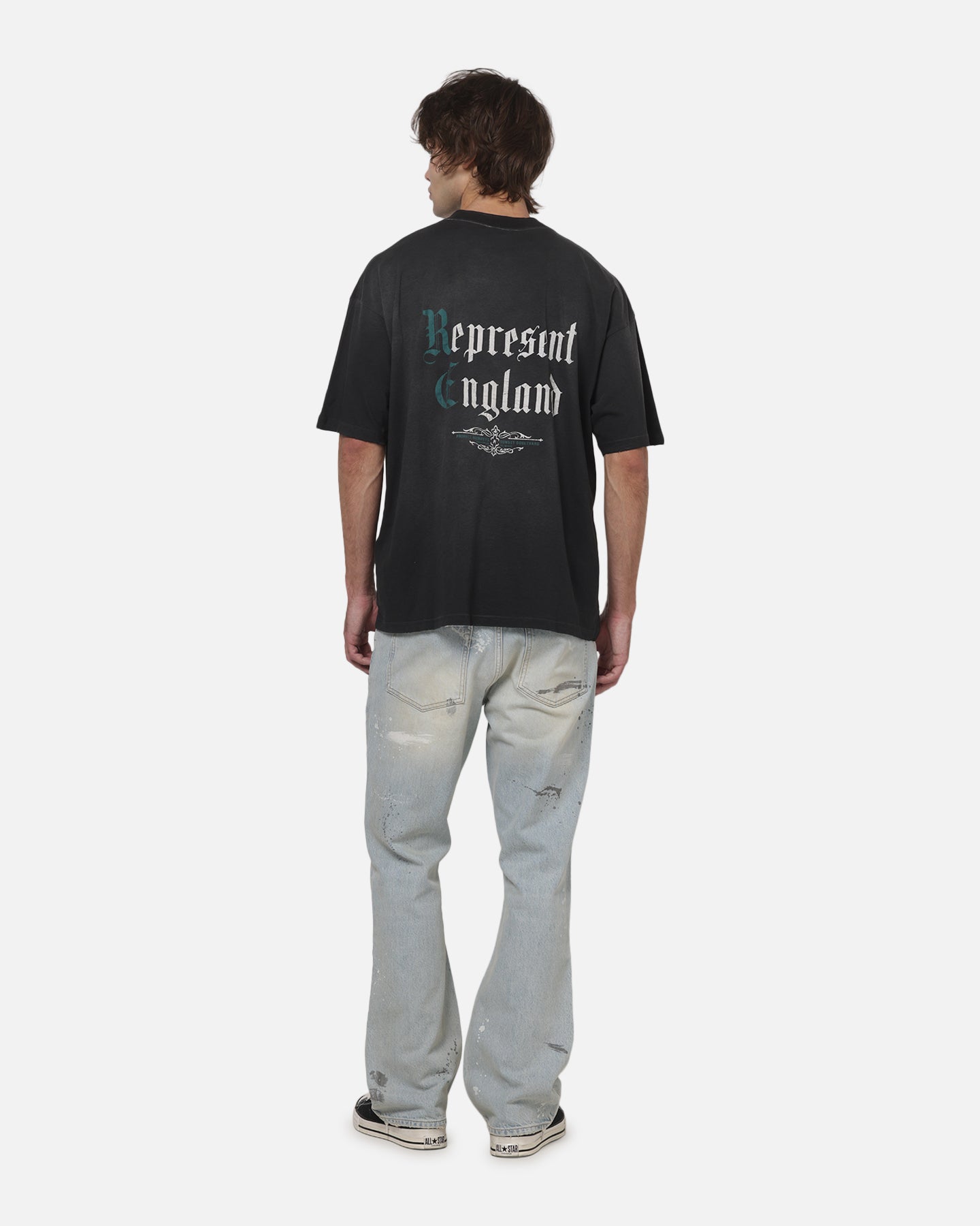 AVILA Represent Private Members T-Shirt Stained Black