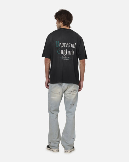 AVILA Represent Private Members T-Shirt Stained Black
