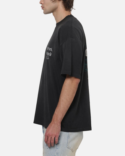 AVILA Represent Private Members T-Shirt Stained Black