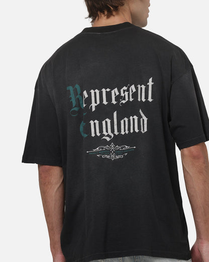 AVILA Represent Private Members T-Shirt Stained Black