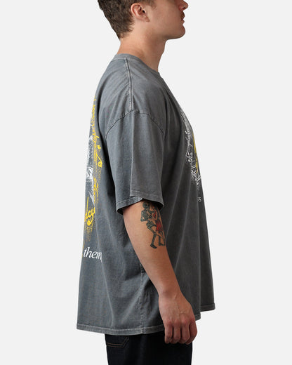 73Studio X Lord Of The Rings One Ring Vintage T-Shirt Washed Charcoal