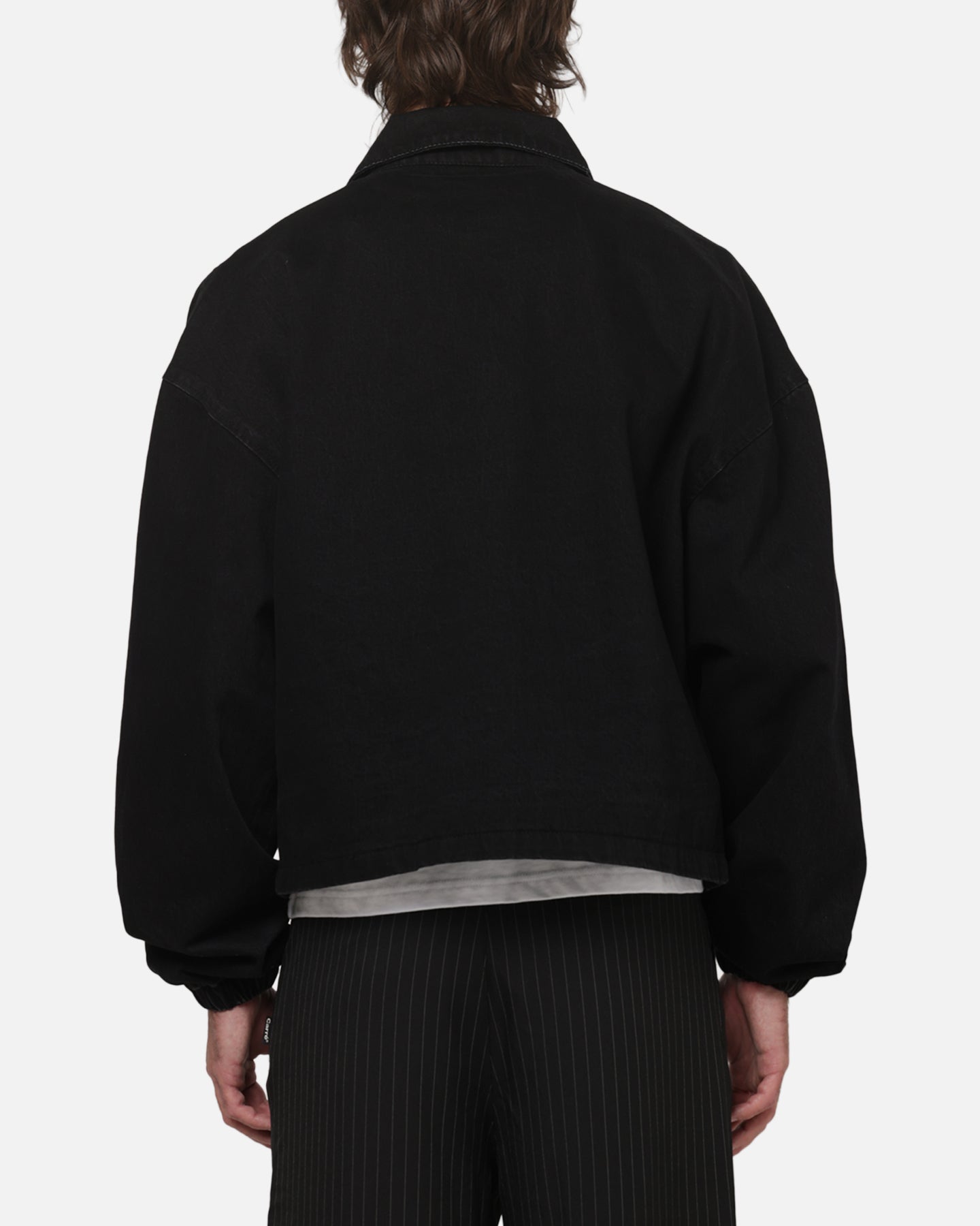 Carre Correctional Coaches Jacket Black Denim