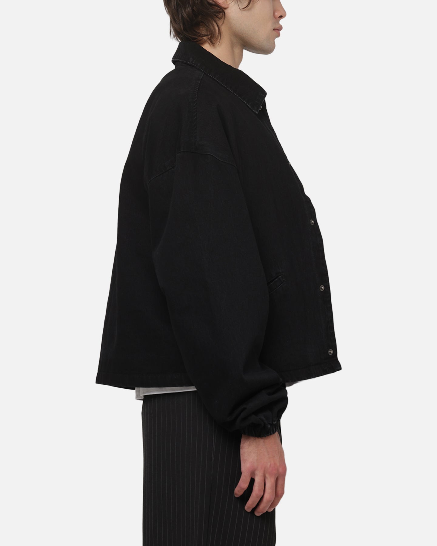 Carre Correctional Coaches Jacket Black Denim