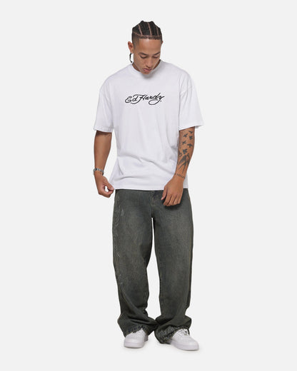Ed Hardy Crane T-Shirt White