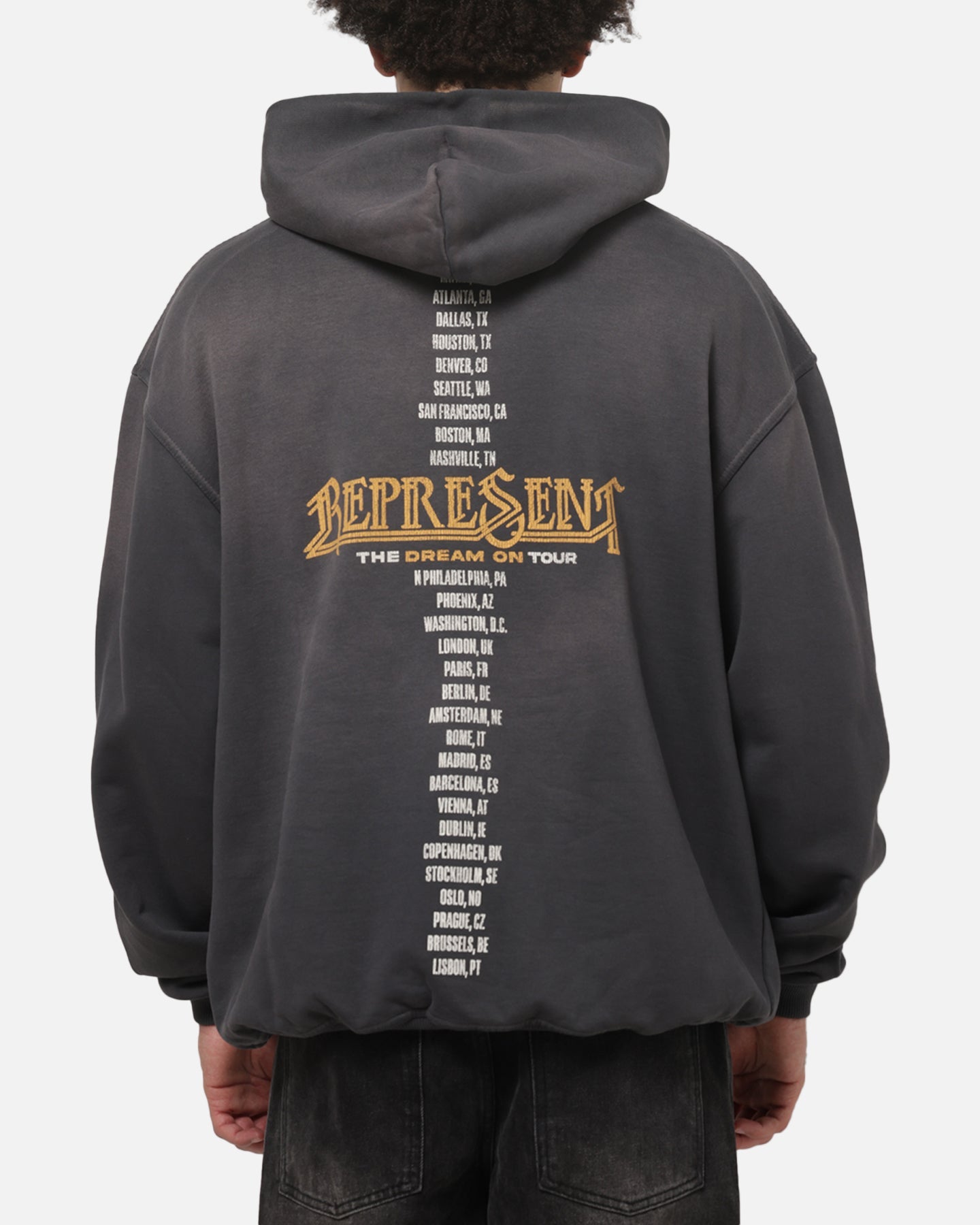 Represent Golden Tour Hoodie Sunfaded Grey